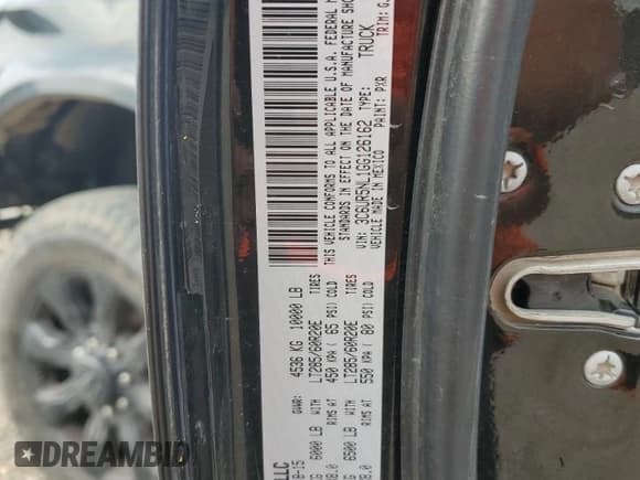 ✅ 2016 Ram 2500 Laramie • VIN: 3C6UR5NL1GG126162 • Lot: 58839505. Listed on Copart with 184,100 mi. Free auction sales archive from the USA and detailed vehicle history report at DreamBid. Image 13.