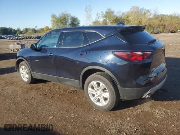 2021 Chevrolet Blazer LT with VIN 3GNKBBRAXMS529732, listed as a Copart auction lot 85881755 with 53,662 mi miles and Salvage title. Bid and sale history available at DreamBid. Image 2.