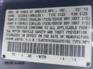 ✅ 2010 Acura RDX • VIN: 5J8TB1H2XAA005190 • Lot: 43854458. Listed on IAAI with 228,098 mi. Free auction sales archive from the USA and detailed vehicle history report at DreamBid. Image 9.