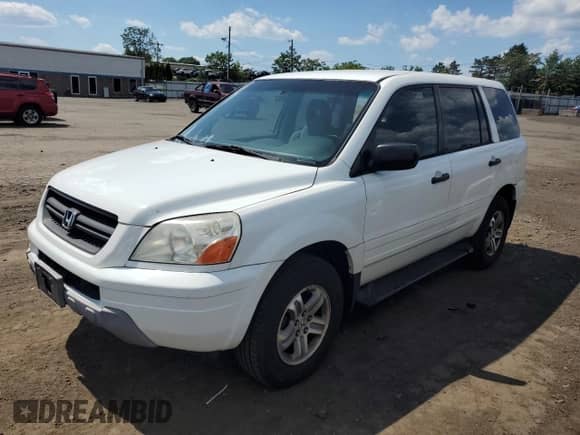 2003 Honda Pilot LX with VIN 2HKYF18173H565986, listed as a Copart auction lot 61982765 with 260,250 mi miles and Salvage title. Bid and sale history available at DreamBid. Image 1.