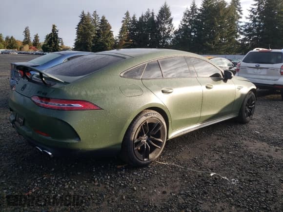 ✅ 2022 Mercedes-Benz AMG GT 43 • VIN: W1K7X5KB9NA048223 • Lot: 77485974. Listed on Copart with 14,457 mi. Free auction sales archive from the USA and detailed vehicle history report at DreamBid. Image 3.