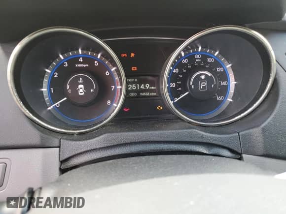 2012 Hyundai Sonata GLS with VIN 5NPEB4AC5CH462741, listed as a Copart auction lot 90863735 with 94,533 mi miles and Salvage title. Bid and sale history available at DreamBid. Image 9.