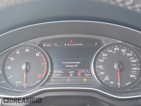 ✅ 2018 Audi A4 Premium • VIN: WAUKMAF49JA149710 • Лот: 43223971. Опубликован ранее на IAAI с пробегом 95 968 миль. Бесплатный доступ к архиву аукционных продаж из США и подробный отчёт об истории автомобиля на DreamBid. Изображение 7.