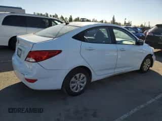 2016 Hyundai Accent SE with VIN KMHCT4AE0GU165616, listed as a Copart auction lot 90474875 with 195,099 mi miles and Clean title. Bid and sale history available at DreamBid. Image 3.