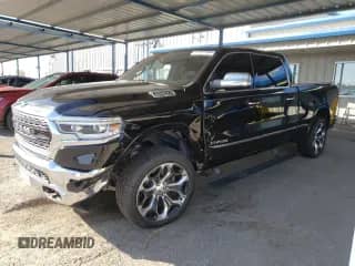 2019 Ram 1500 Limited z VIN 1C6SRFPT3KN550694, wystawiony jako Copart lot #82262745 z przebiegiem 56 557 mil mil oraz Szkoda całkowita • Salvage title. Historia ofert i sprzedaży dostępna na DreamBid. Obrazek 1.