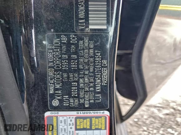 ✅ 2014 Kia Rio LX • VIN: KNADM5A37E6358547 • Lot: 93978775. Wystawiony na Copart z przebiegiem 70 242 mil. Bezpłatny archiwum sprzedaży aukcyjnych z USA i szczegółowy raport historii pojazdu na DreamBid. Zdjęcie 12.