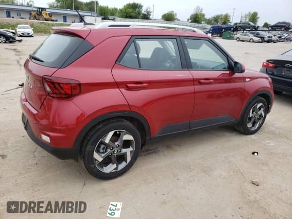 2023 Hyundai Venue SEL z VIN KMHRC8A36PU236141, wystawiony jako Copart lot #52646374 z przebiegiem 4 402 mil mil oraz Szkoda całkowita • Salvage title. Historia ofert i sprzedaży dostępna na DreamBid. Obrazek 3.