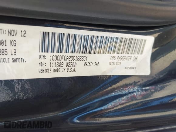 ✅ 2013 Dodge Dart Limited • VIN: 1C3CDFCA2DD188354 • Лот: 42994918. Опубликован ранее на IAAI с пробегом 120 944 миль. Бесплатный доступ к архиву аукционных продаж из США и подробный отчёт об истории автомобиля на DreamBid. Изображение 9.