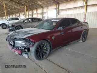 2018 Dodge Charger SRT Hellcat z VIN 2C3CDXL97JH172726, wystawiony jako Copart lot #65080715 z przebiegiem 104 197 mil mil oraz Szkoda całkowita • Salvage title. Historia ofert i sprzedaży dostępna na DreamBid. Obrazek 1.