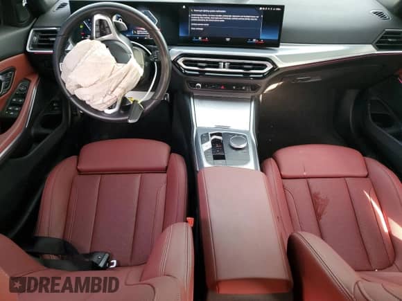 2024 BMW 3 Series M340i with VIN 3MW49FS09R8E32108, listed as a Copart auction lot 45897695 with 21,076 mi miles and Salvage title. Bid and sale history available at DreamBid. Image 8.