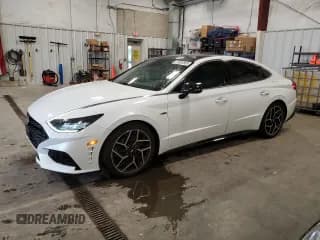 ✅ 2021 Hyundai Sonata N Line • VIN: 5NPEK4JC0MH117263 • Лот: 87054885. Опубликован ранее на Copart с пробегом 30 271 миль. Бесплатный доступ к архиву аукционных продаж из США и подробный отчёт об истории автомобиля на DreamBid. Изображение 1.