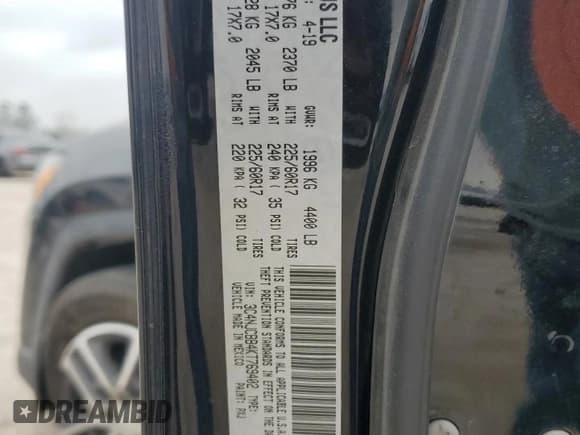 ✅ 2019 Jeep Compass Latitude • VIN: 3C4NJCBB4KT769402 • Lot: 49258595. Listed on Copart with 100,632 mi. Free auction sales archive from the USA and detailed vehicle history report at DreamBid. Image 13.