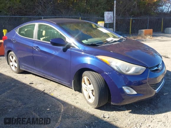 ✅ 2013 Hyundai Elantra GLS • VIN: 5NPDH4AE5DH154403 • Lot: 43499515. Listed on IAAI with 94,725 mi. Free auction sales archive from the USA and detailed vehicle history report at DreamBid. Image 1.