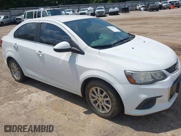 2017 Chevrolet Sonic LT with VIN 1G1JD5SB4H4104587, listed as a IAAI auction lot 42539118 with 128,069 mi miles and . Bid and sale history available at DreamBid. Image 1.