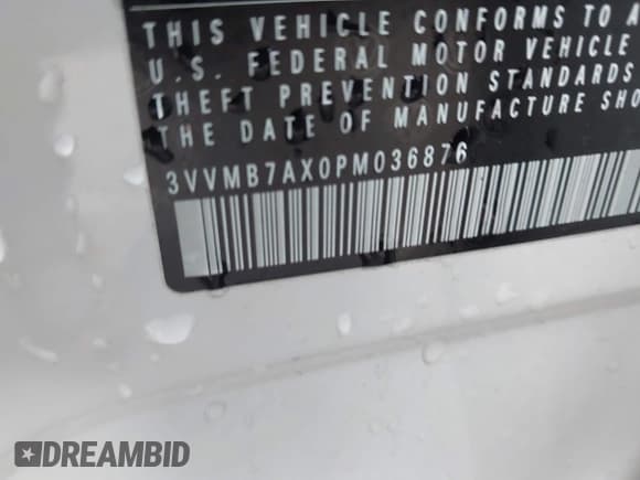 ✅ 2023 Volkswagen Tiguan SE • VIN: 3VVMB7AX0PM036876 • Lot: 42023415. Listed on IAAI with 42,003 mi. Free auction sales archive from the USA and detailed vehicle history report at DreamBid. Image 9.