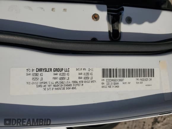 ✅ 2012 Dodge Charger Police • VIN: 2C3CDXAG6CH190607 • Лот: 82087225. Опубликован ранее на Copart с пробегом 94 175 миль. Бесплатный доступ к архиву аукционных продаж из США и подробный отчёт об истории автомобиля на DreamBid. Изображение 12.