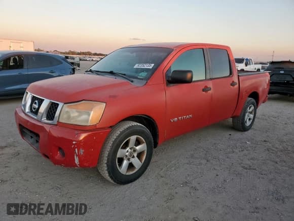 ✅ 2008 Nissan Titan XE • VIN: 1N6AA07D88N323623 • Lot: 92352135. Listed on Copart with 282,704 mi. Free auction sales archive from the USA and detailed vehicle history report at DreamBid. Image 1.