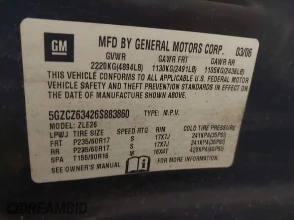 ✅ 2006 Saturn VUE • VIN: 5GZCZ63426S883860 • Lot: 41428143. Wystawiony na IAAI z przebiegiem 159 379 mil. Bezpłatny archiwum sprzedaży aukcyjnych z USA i szczegółowy raport historii pojazdu na DreamBid. Zdjęcie 9.