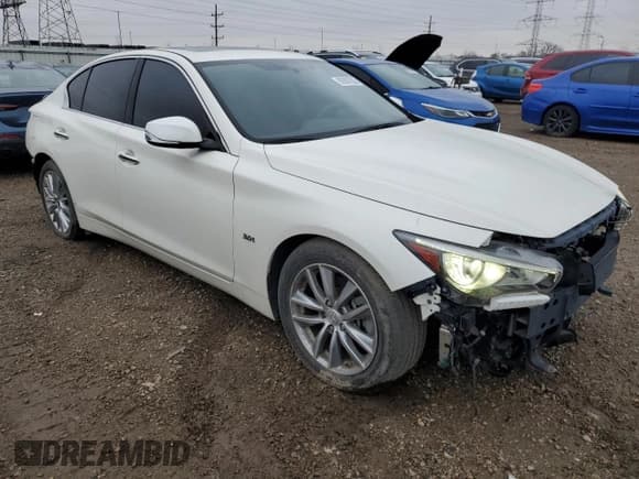 ✅ 2019 Infiniti Q50 Luxe • VIN: JN1EV7AP0KM516921 • Lot: 92887635. Listed on Copart with 25,608 mi. Free auction sales archive from the USA and detailed vehicle history report at DreamBid. Image 4.
