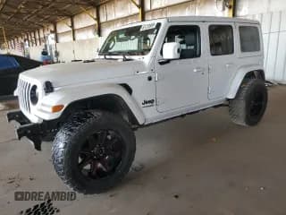 ✅ 2021 Jeep Wrangler Unlimited Sahara Altitude • VIN: 1C4HJXEM2MW596316 • Лот: 66733665. Опубликован ранее на Copart с пробегом 29 795 миль. Бесплатный доступ к архиву аукционных продаж из США и подробный отчёт об истории автомобиля на DreamBid. Изображение 1.