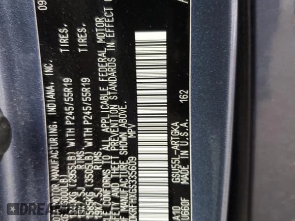 ✅ 2016 Toyota Highlander Limited • VIN: 5TDDKRFHXGS335609 • Lot: 89877255. Listed on Copart with 112,121 mi. Free auction sales archive from the USA and detailed vehicle history report at DreamBid. Image 13.