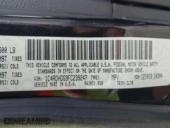 ✅ 2015 Dodge Durango Limited • VIN: 1C4RDHDG9FC239247 • Лот: 43704467. Опубликован ранее на IAAI с пробегом 236 372 миль. Бесплатный доступ к архиву аукционных продаж из США и подробный отчёт об истории автомобиля на DreamBid. Изображение 9.