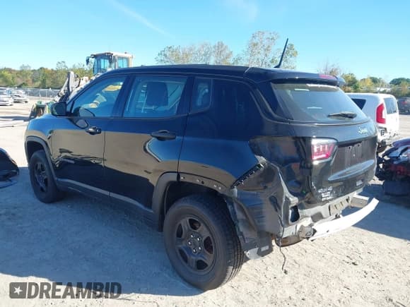 ✅ 2018 Jeep Compass Sport • VIN: 3C4NJDAB7JT339174 • Lot: 43333794. Listed on IAAI with 154,968 mi. Free auction sales archive from the USA and detailed vehicle history report at DreamBid. Image 3.