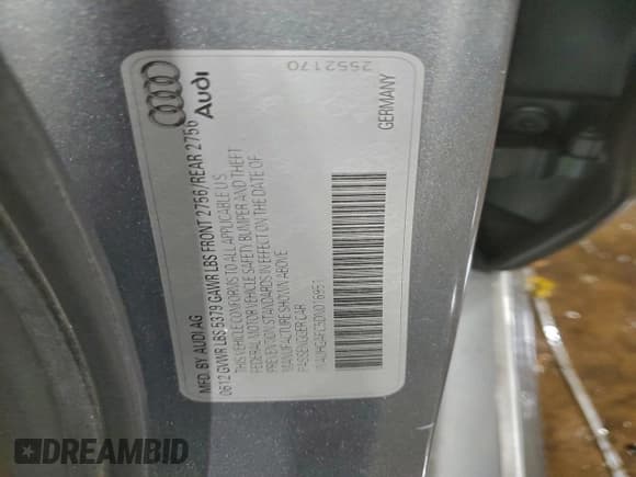 ✅ 2013 Audi A6 Prestige • VIN: WAUHGAFC5DN016951 • Lot: 95030425. Listed on Copart with 96,564 mi. Free auction sales archive from the USA and detailed vehicle history report at DreamBid. Image 12.