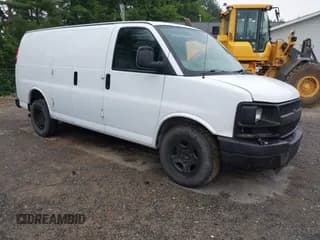 ✅ 2008 Chevrolet Express Cargo • VIN: 1GCFG15XX81186380 • Lot: 42687995. Listed on IAAI with 78,405 mi. Free auction sales archive from the USA and detailed vehicle history report at DreamBid. Image 1.