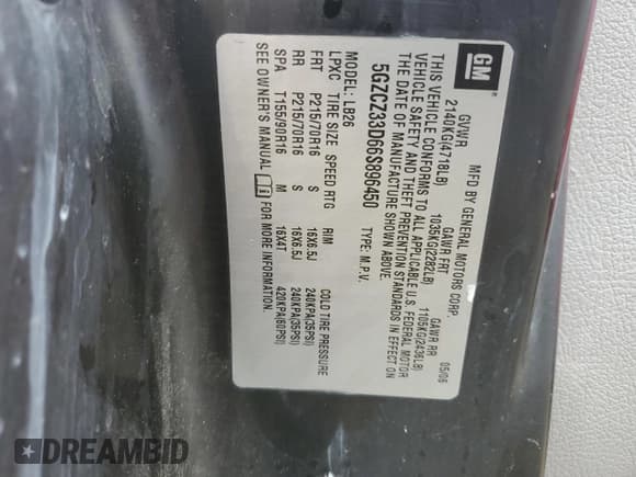 ✅ 2006 Saturn VUE • VIN: 5GZCZ33D66S896450 • Lot: 51587935. Wystawiony na Copart z przebiegiem 199 376 mil. Bezpłatny archiwum sprzedaży aukcyjnych z USA i szczegółowy raport historii pojazdu na DreamBid. Zdjęcie 15.