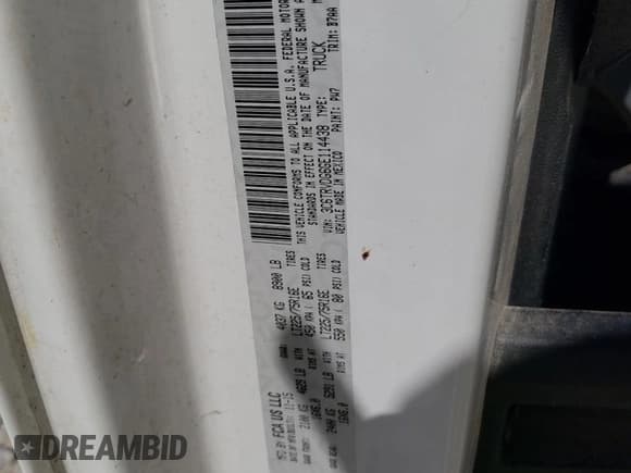 ✅ 2016 Ram ProMaster Cargo • VIN: 3C6TRVDG6GE114438 • Lot: 82514435. Listed on Copart with 286,531 mi. Free auction sales archive from the USA and detailed vehicle history report at DreamBid. Image 13.