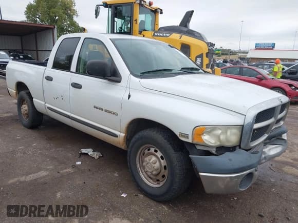✅ 2005 Dodge 2500 SLT • VIN: 3D7KR28D95G709701 • Lot: 43523464. Listed on IAAI with 296,876 mi. Free auction sales archive from the USA and detailed vehicle history report at DreamBid. Image 1.