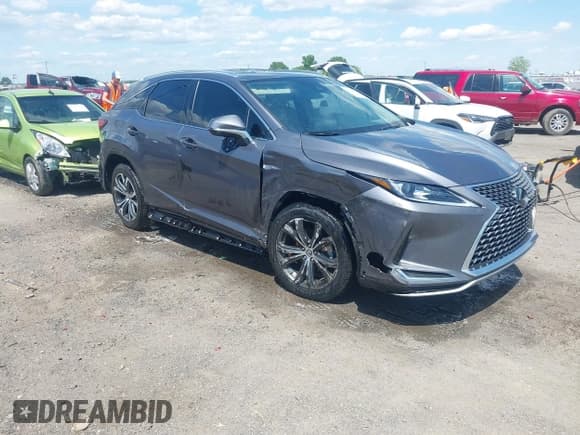 ✅ 2022 Lexus RX 350 • VIN: 2T2HZMDA1NC342374 • Lot: 42184645. Listed on IAAI with 93,119 mi. Free auction sales archive from the USA and detailed vehicle history report at DreamBid. Image 1.
