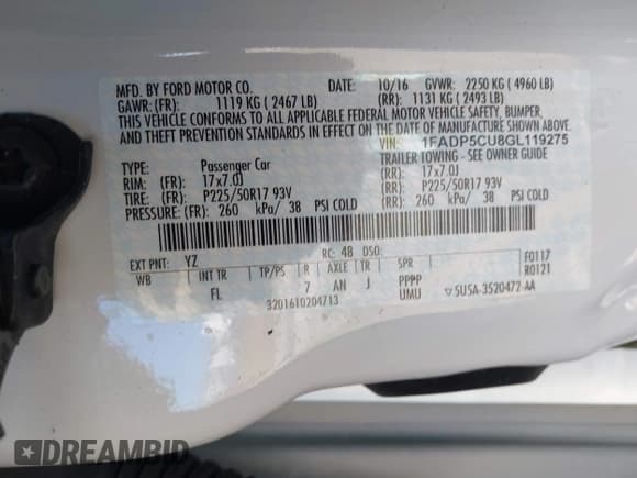 ✅ 2016 Ford C-Max SEL • VIN: 1FADP5CU8GL119275 • Lot: 41878985. Wystawiony na IAAI z przebiegiem 39 580 mil. Bezpłatny archiwum sprzedaży aukcyjnych z USA i szczegółowy raport historii pojazdu na DreamBid. Zdjęcie 9.