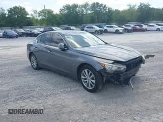 ✅ 2015 Infiniti Q50 • VIN: JN1BV7AP4FM338889 • Lot: 42285135. Listed on IAAI with 150,867 mi. Free auction sales archive from the USA and detailed vehicle history report at DreamBid. Image 1.