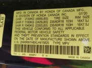 ✅ 2020 Honda CR-V EX-L • VIN: 2HKRW1H8XLH415825 • Lot: 43697303. Listed on IAAI with 128,863 mi. Free auction sales archive from the USA and detailed vehicle history report at DreamBid. Image 9.