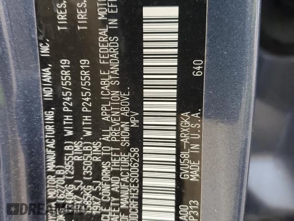 ✅ 2014 Toyota Highlander Limited • VIN: 5TDDCRFH3ES006258 • Лот: 68360505. Опубликован ранее на Copart с пробегом 203 274 миль. Бесплатный доступ к архиву аукционных продаж из США и подробный отчёт об истории автомобиля на DreamBid. Изображение 13.