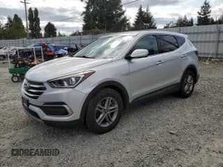 2018 Hyundai Santa Fe 2.4L z VIN 5XYZTDLB4JG548744, wystawiony jako Copart lot #80355505 z przebiegiem 126 504 mil mil oraz Czysty tytuł • Clean title. Historia ofert i sprzedaży dostępna na DreamBid. Obrazek 1.