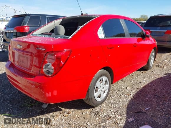 ✅ 2016 Chevrolet Sonic LS • VIN: 1G1JA5SH9G4182018 • Lot: 43610931. Listed on IAAI with 36,832 mi. Free auction sales archive from the USA and detailed vehicle history report at DreamBid. Image 4.