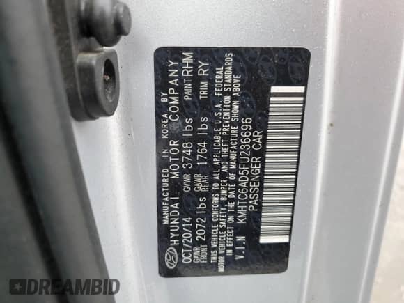 2015 Hyundai Veloster z VIN KMHTC6AD5FU236696, wystawiony jako Copart lot #69689613 z przebiegiem 73 711 mil mil oraz . Historia ofert i sprzedaży dostępna na DreamBid. Obrazek 13.