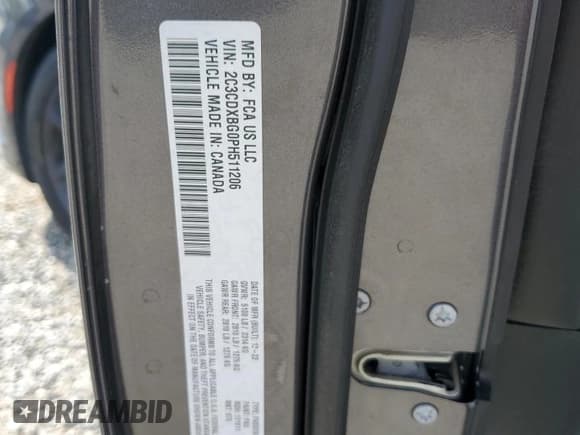 ✅ 2023 Dodge Charger SXT • VIN: 2C3CDXBG0PH511206 • Лот: 71904945. Опубликован ранее на Copart с пробегом 32 237 миль. Бесплатный доступ к архиву аукционных продаж из США и подробный отчёт об истории автомобиля на DreamBid. Изображение 13.