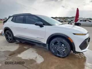 2025 Chevrolet Equinox EV RS z VIN 3GN7DSRP6SS176780, wystawiony jako Copart lot #57527975 z przebiegiem 3 502 mil mil oraz Czysty tytuł • Clean title. Historia ofert i sprzedaży dostępna na DreamBid. Obrazek 4.