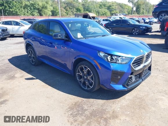 ✅ 2024 BMW X2 M35i • VIN: WBX83GM00R5Y61789 • Lot: 43167384. Listed on IAAI with 38,013 mi. Free auction sales archive from the USA and detailed vehicle history report at DreamBid. Image 1.