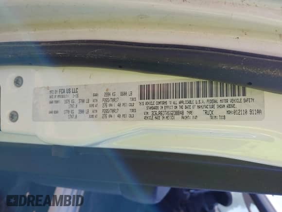 2016 Ram 1500 Tradesman с VIN 3C6JR6DT0GG238848, выставлен на аукционе IAAI как лот 42139026 с пробегом 187 935 миль миль и . История ставок и продаж доступна на DreamBid. Изображение 9.