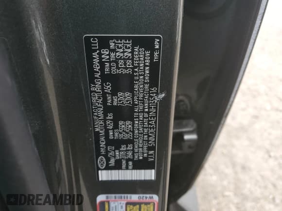 ✅ 2022 Hyundai Tucson Limited • VIN: 5NMJE3AE1NH135416 • Lot: 50438713. Wystawiony na Copart z przebiegiem 6 707 mil. Bezpłatny archiwum sprzedaży aukcyjnych z USA i szczegółowy raport historii pojazdu na DreamBid. Zdjęcie 12.