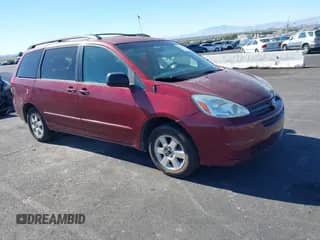 2005 Toyota Sienna CE with VIN 5TDZA23C05S277970, listed as a IAAI auction lot 43335651 with 245,317 mi miles and . Bid and sale history available at DreamBid. Image 1.