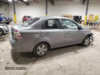 ✅ 2007 Chevrolet Aveo LS • VIN: KL1TD56687B102873 • Lot: 45609715. Wystawiony na Copart z przebiegiem 139 956 mil. Bezpłatny archiwum sprzedaży aukcyjnych z USA i szczegółowy raport historii pojazdu na DreamBid. Zdjęcie 3.