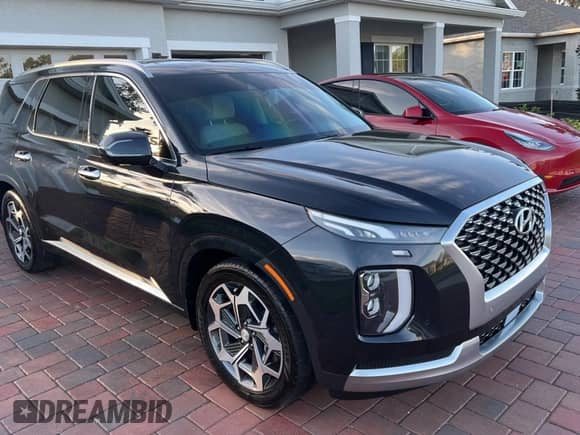 2021 Hyundai Palisade Calligraphy с VIN KM8R7DHE9MU213971, выставлен на аукционе Copart как лот 80785074 с пробегом 33 388 миль миль и Чистый • Clean title. История ставок и продаж доступна на DreamBid. Изображение 1.