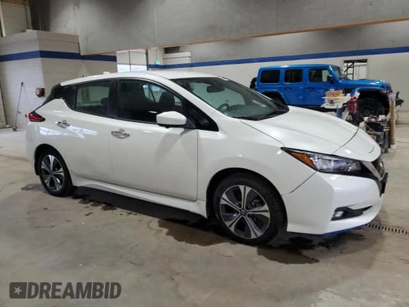✅ 2020 Nissan LEAF SV Plus • VIN: 1N4BZ1CP1LC308851 • Lot: 90920735. Listed on Copart with 33,049 mi. Free auction sales archive from the USA and detailed vehicle history report at DreamBid. Image 4.