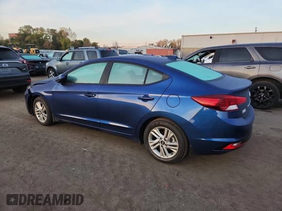 2020 Hyundai Elantra SEL with VIN 5NPD84LF3LH548602, listed as a Copart auction lot 86645865 with 34,662 mi miles and Salvage title. Bid and sale history available at DreamBid. Image 2.